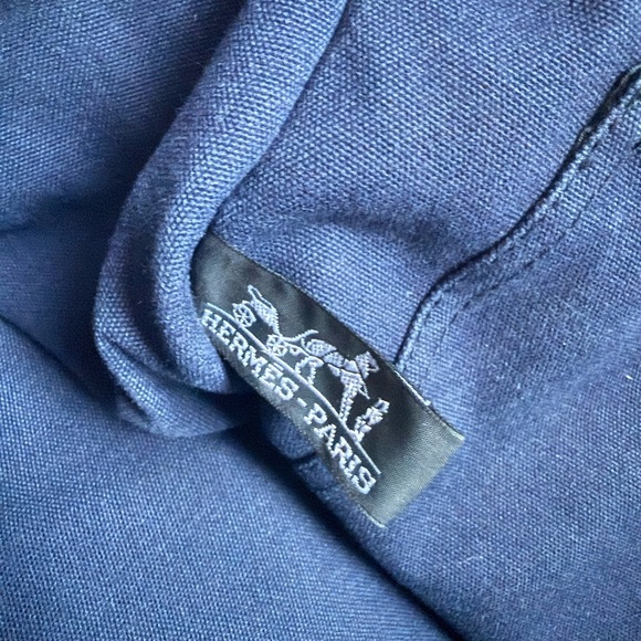 Hermes Blue and Green Tote Bag Classic Design Everyday Use - Picture 8 of 10